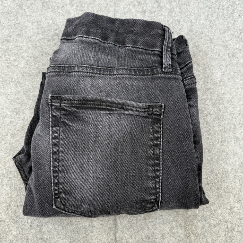 Good American Jean‎ Womens 10/30 Black /Gray Stretch Good Legs Crop Fit 29x23